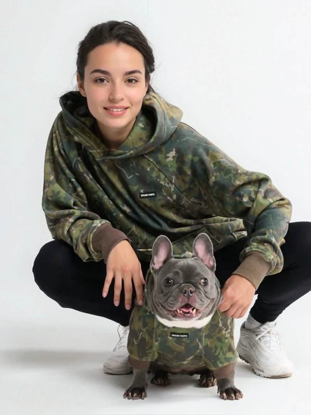 Spark Paws Human Hoodie, Camo, Size M